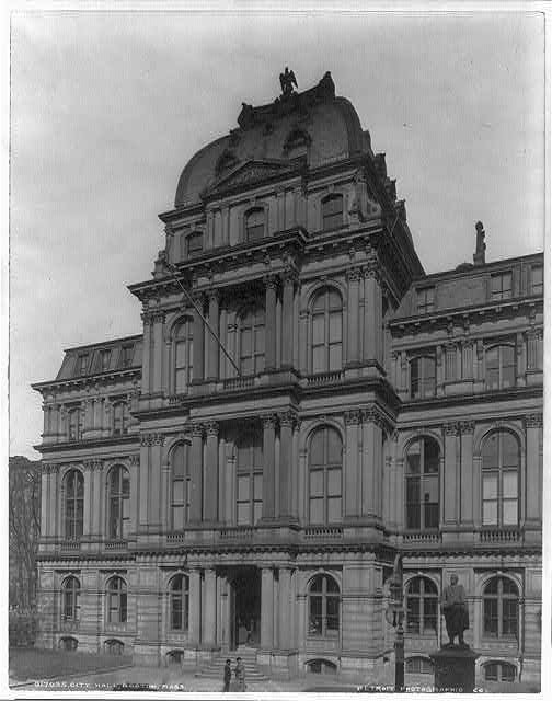 Photo:City Hall, Boston, MA, Massachusetts,1900s
