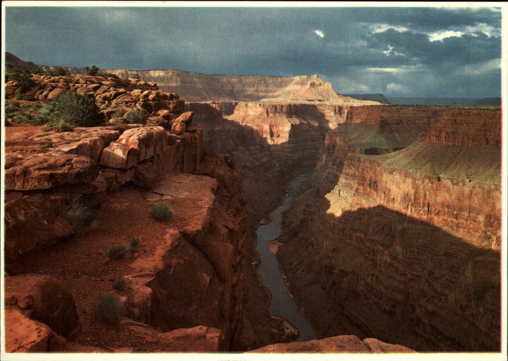 Toroweap Overlook Grand Canyon Natl Park Arizona aerial view ~ postcard sku005