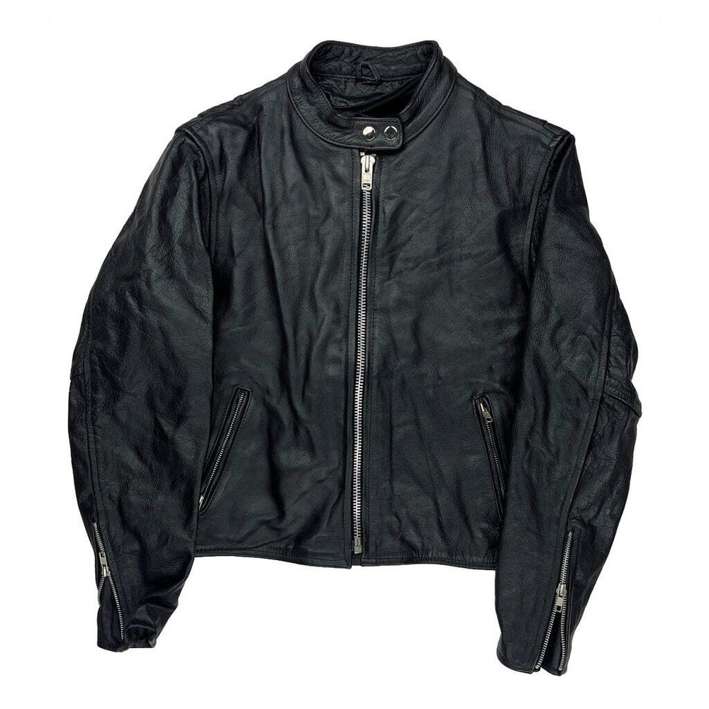Unbranded Motorcycle Leather Jacket - Small Black Leather