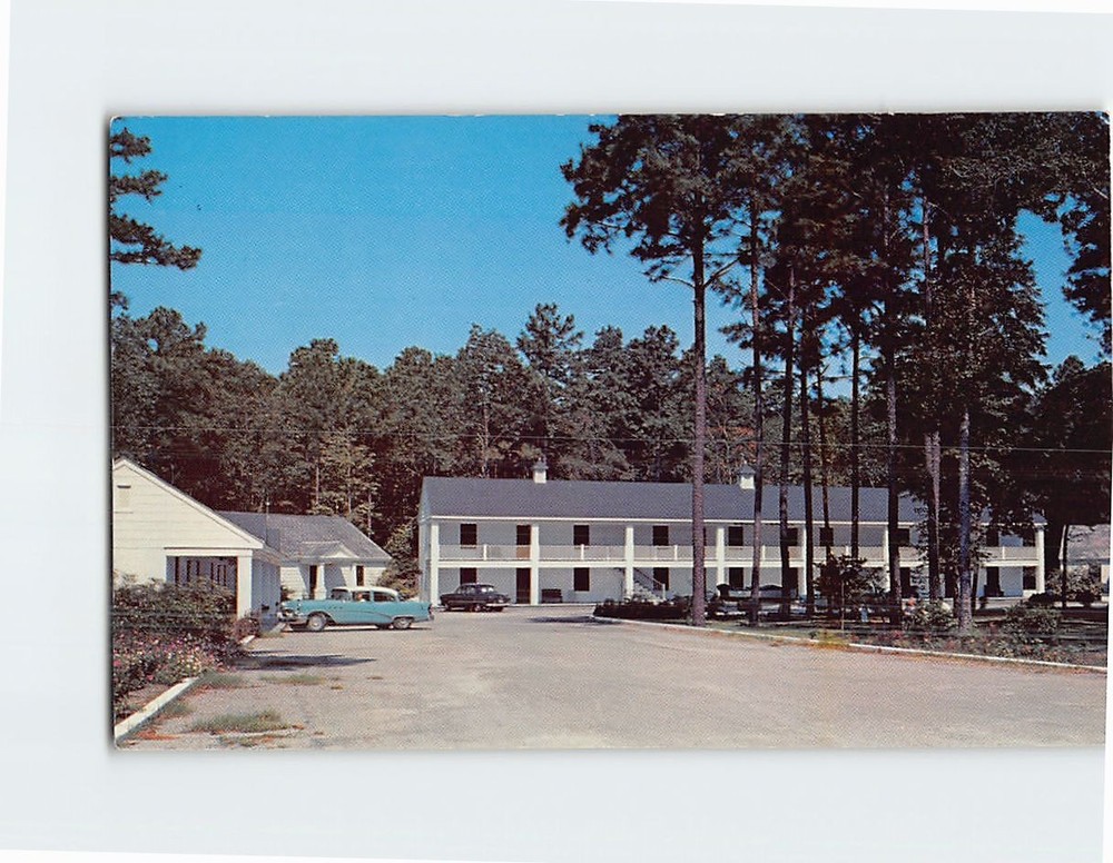 Postcard Whispering Pines Motel Hotel Accomac Virginia USA