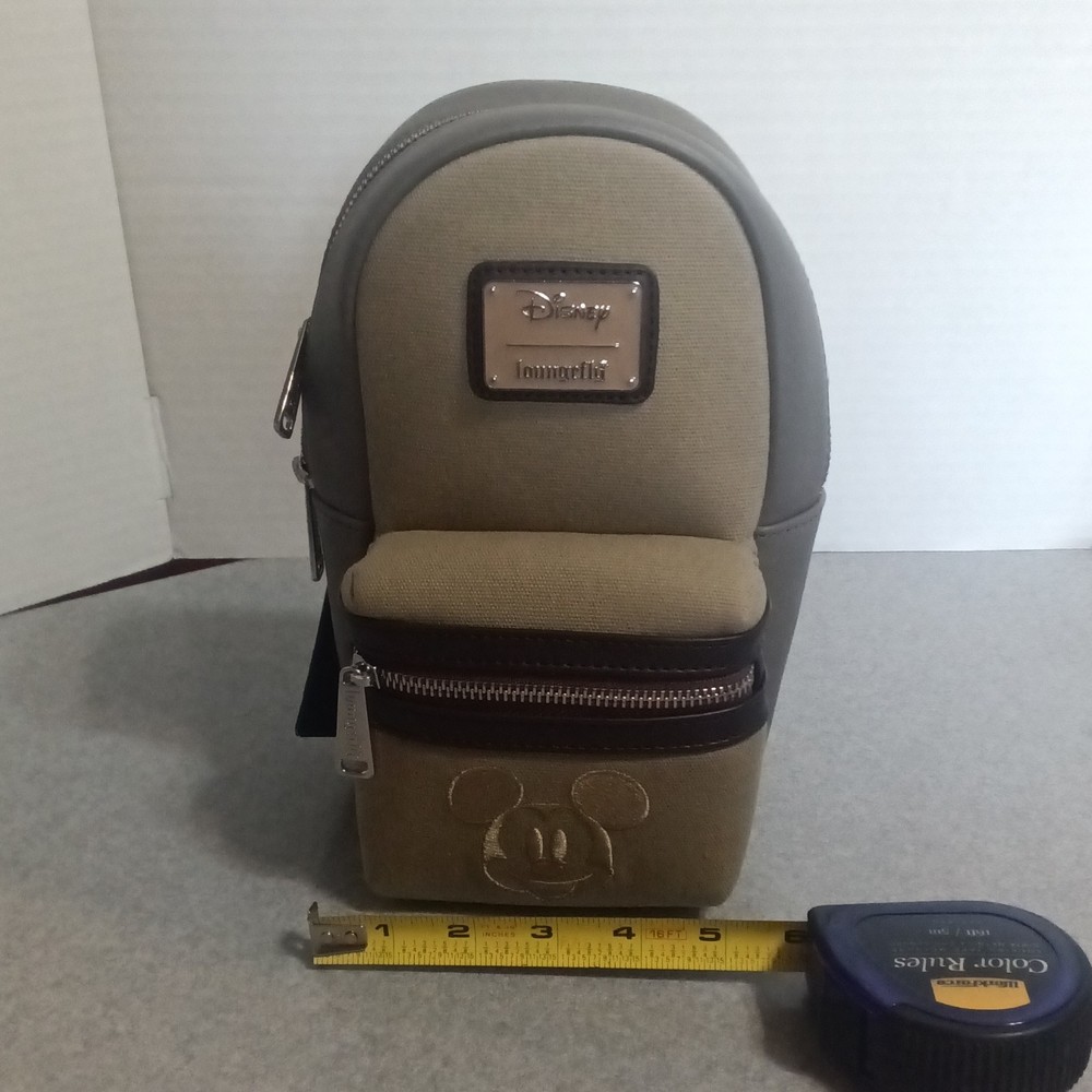 Loungefly Disney Mickey Mouse Small Crossbody Bag - Brown & Beige Lug Lugg