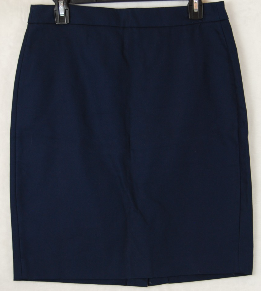 J.Crew Womens Cotton Classic Pencil Flat Skirt Women’s Size 4 Career Office Work