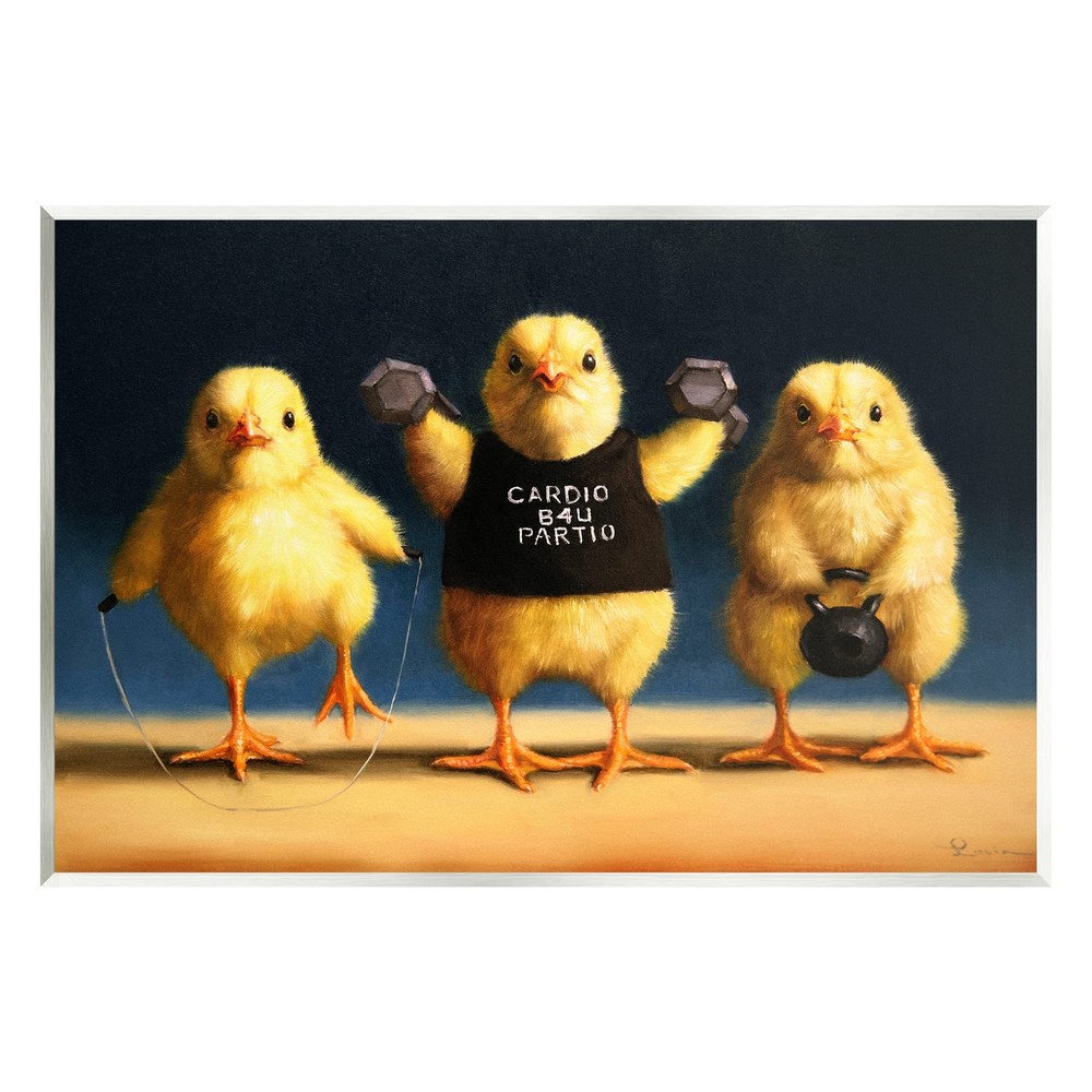 Funny Exercise Workout Animal Wall Plaque Art by Lucia Heffer