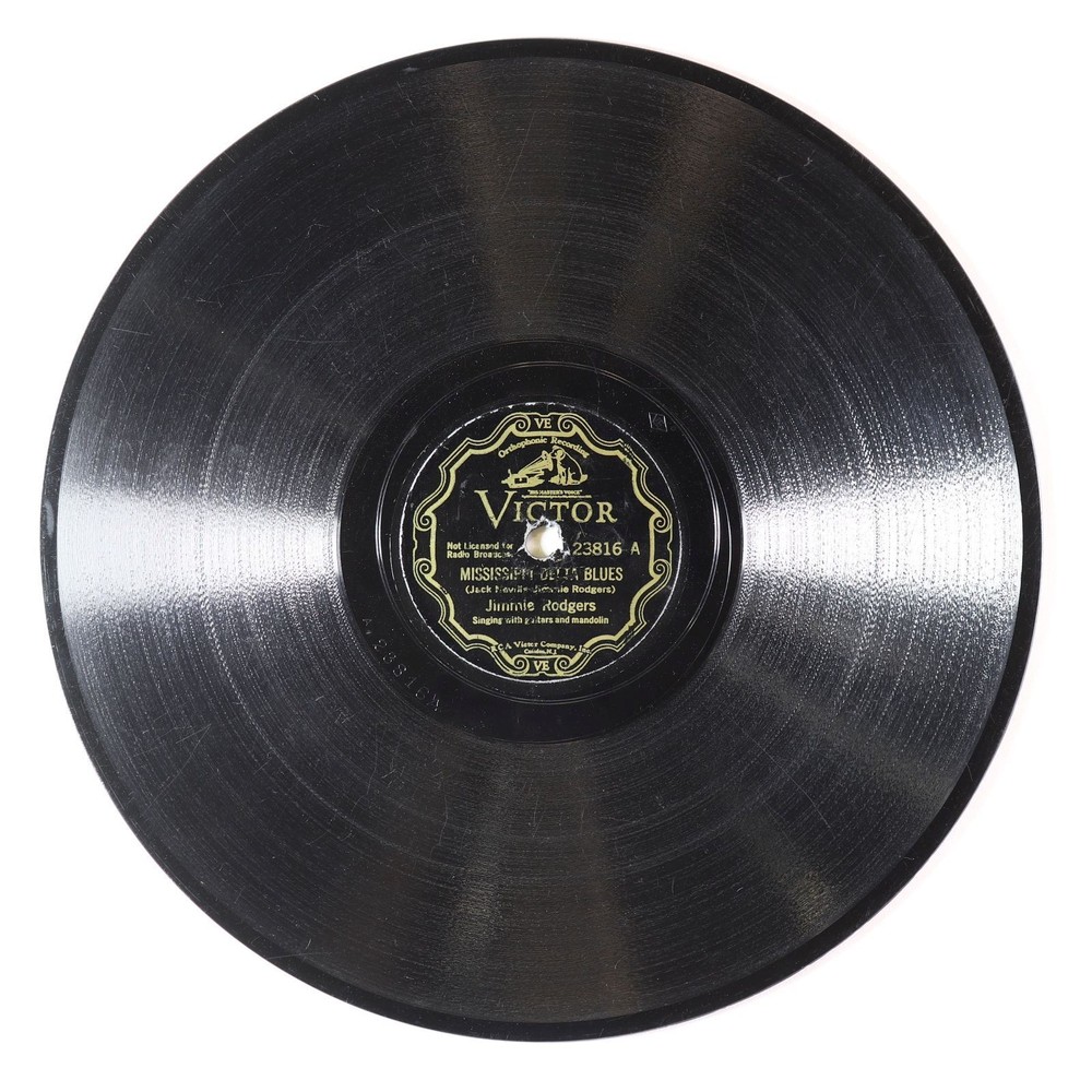 Prewar C&W 78 - Jimmie Rodgers - Mississippi Delta Blues - Victor 23816