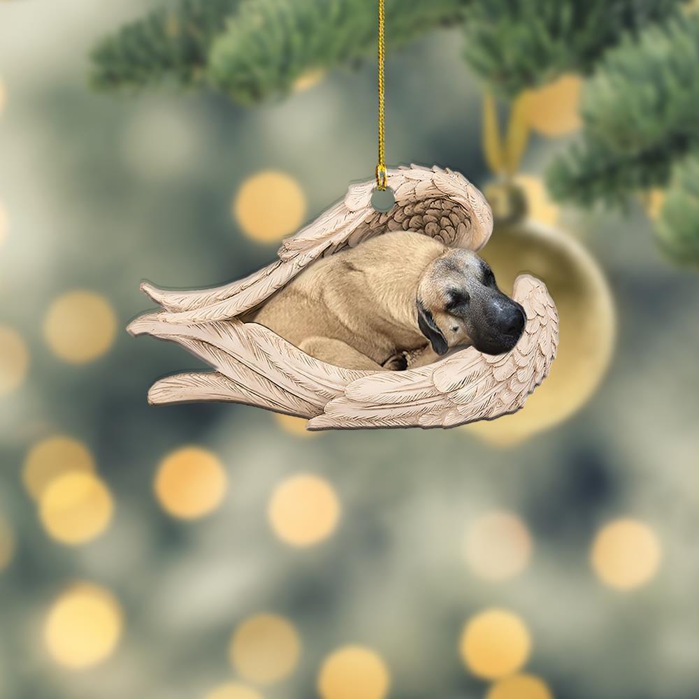 Anatolian Shepherd sleeping Angel Wings Christmas  love dog car Ornament Gift