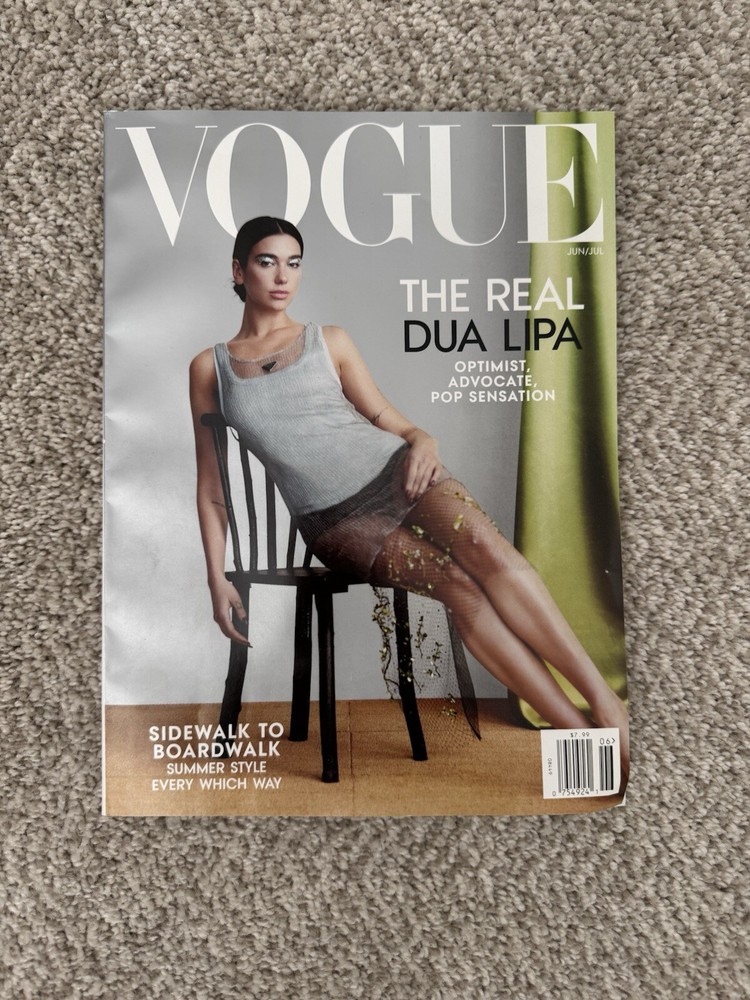 Dua Lipa Vouge Magazine June/July 2022 Edition featuring Model Tindi Mar