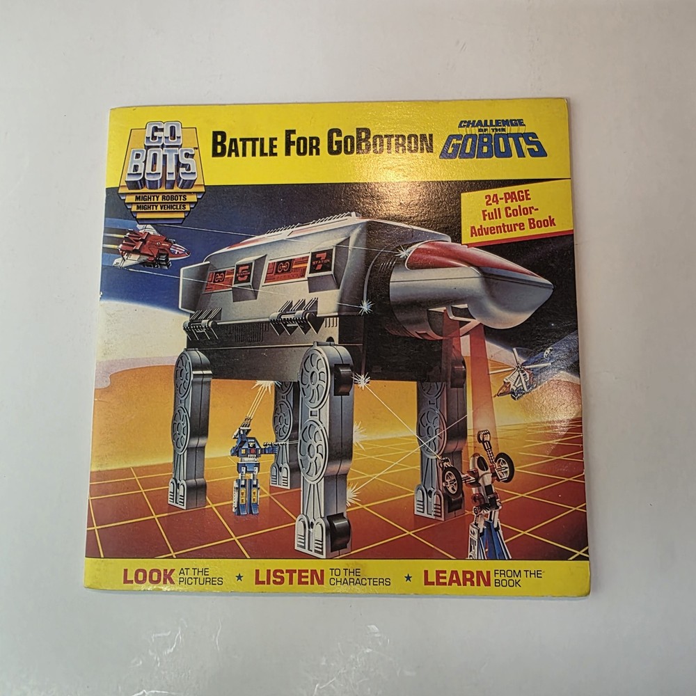 GOBOTS: 1984 Battle for GoBotron 24-Page Paperback Book Vintage Record