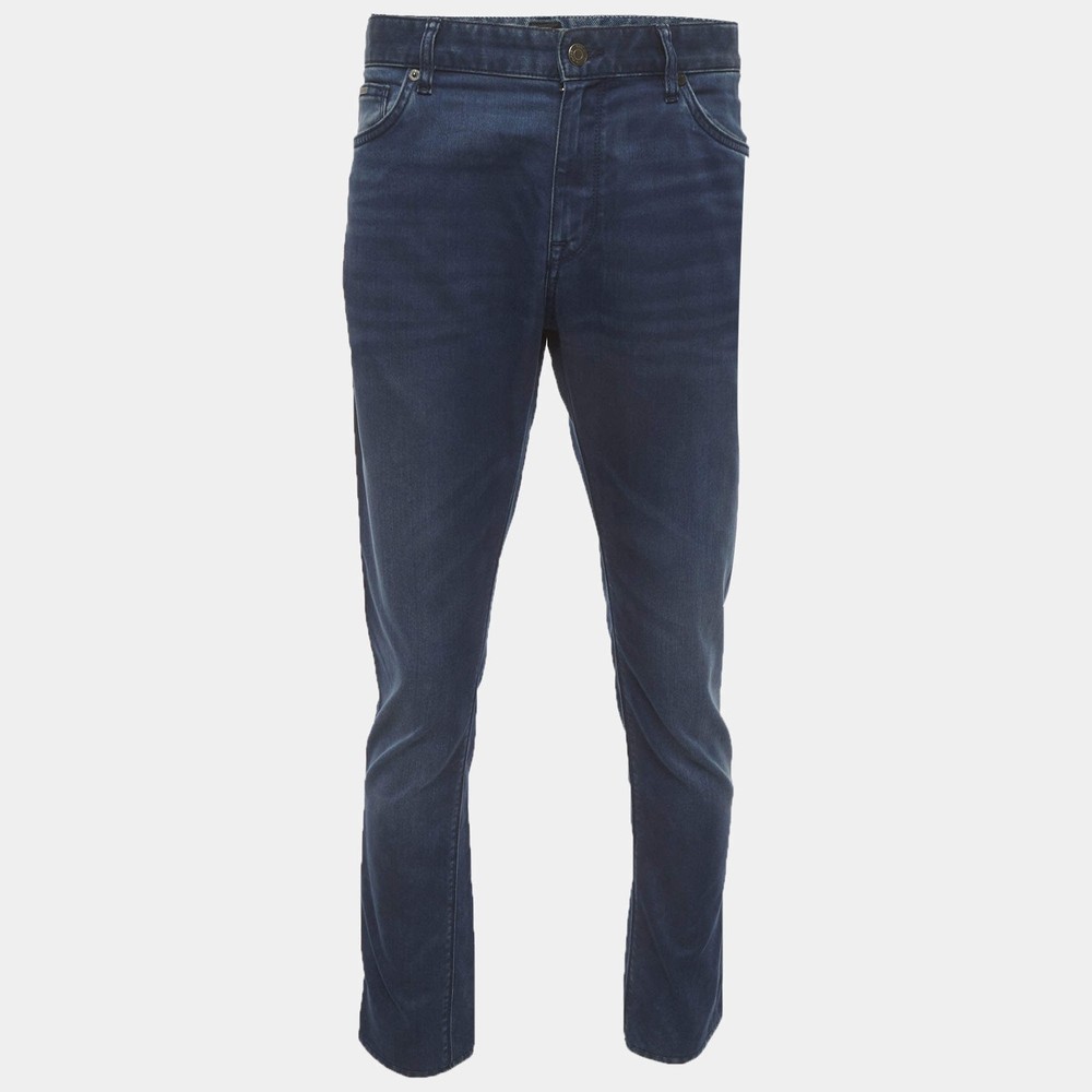 Boss By Hugo Boss Blue Denim Straight Fit Jeans LWaist 35