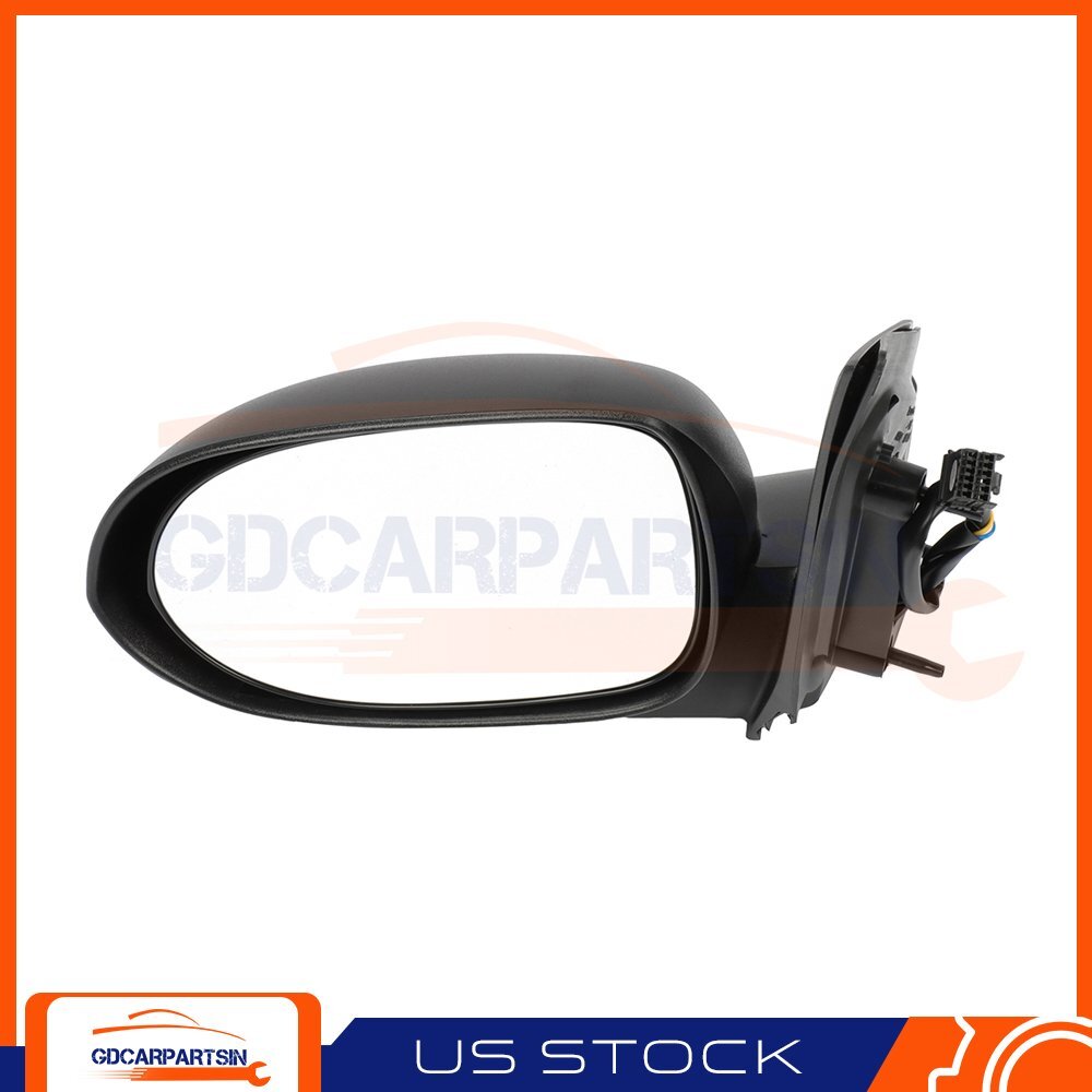 For 2007-2012 Dodge Caliber Power Black Textured Housing Side Mirror Truck Left