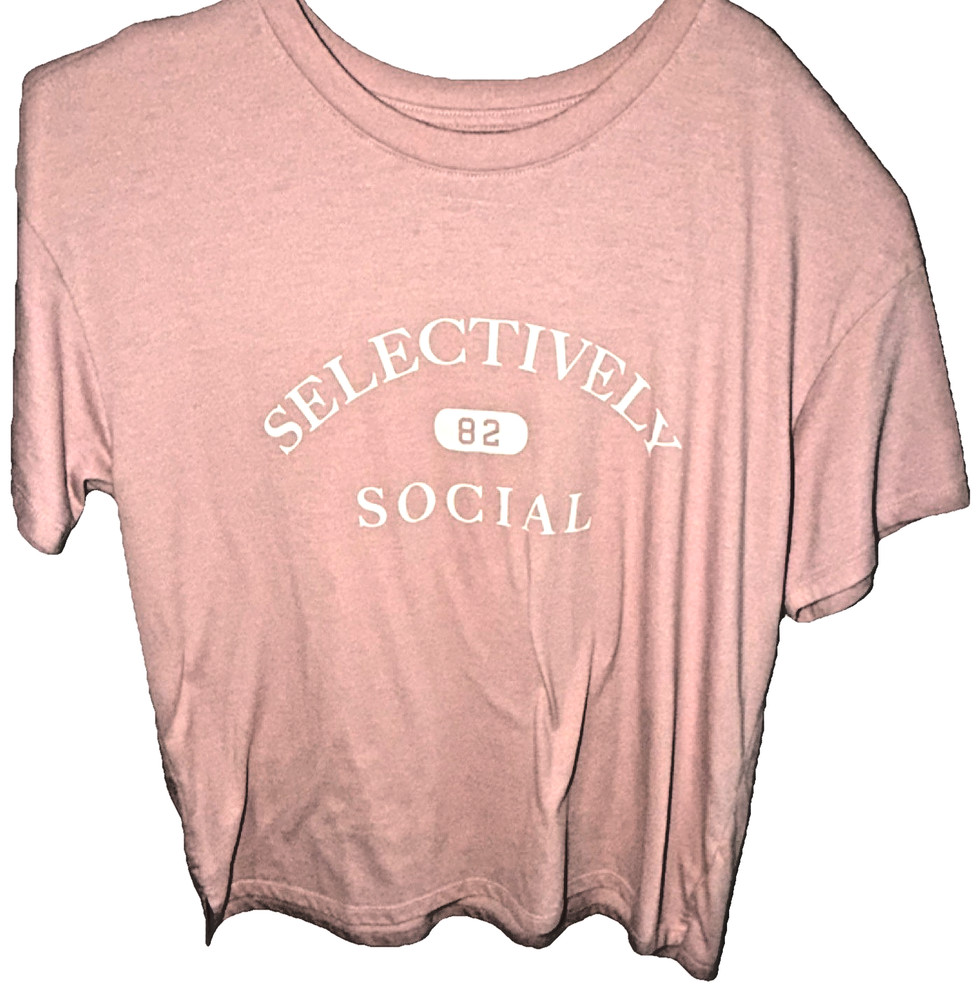 Maurice’s  M Pink Selectively Social Graphic Short Sleeve Crew Neck T-Shirt