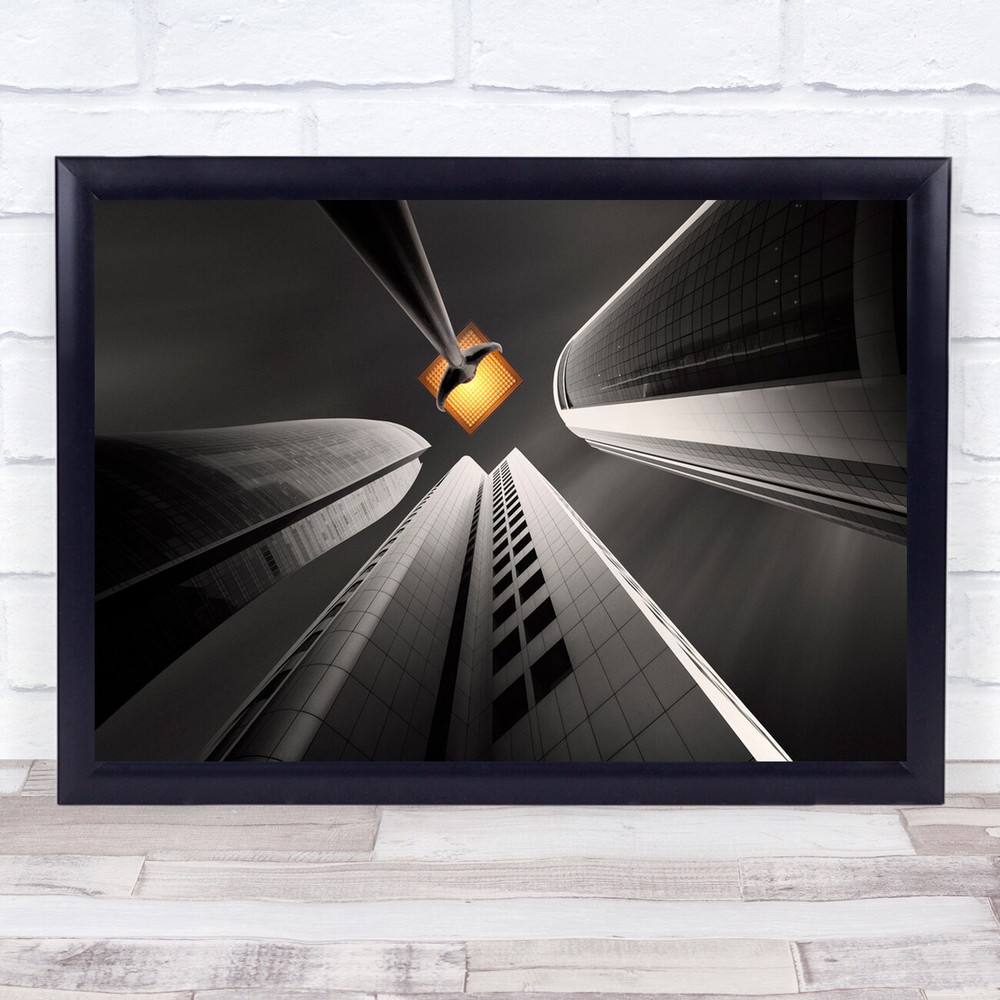 Architecture Kuwait Cityscape City Modern Metropolis Selective Wall Art Print