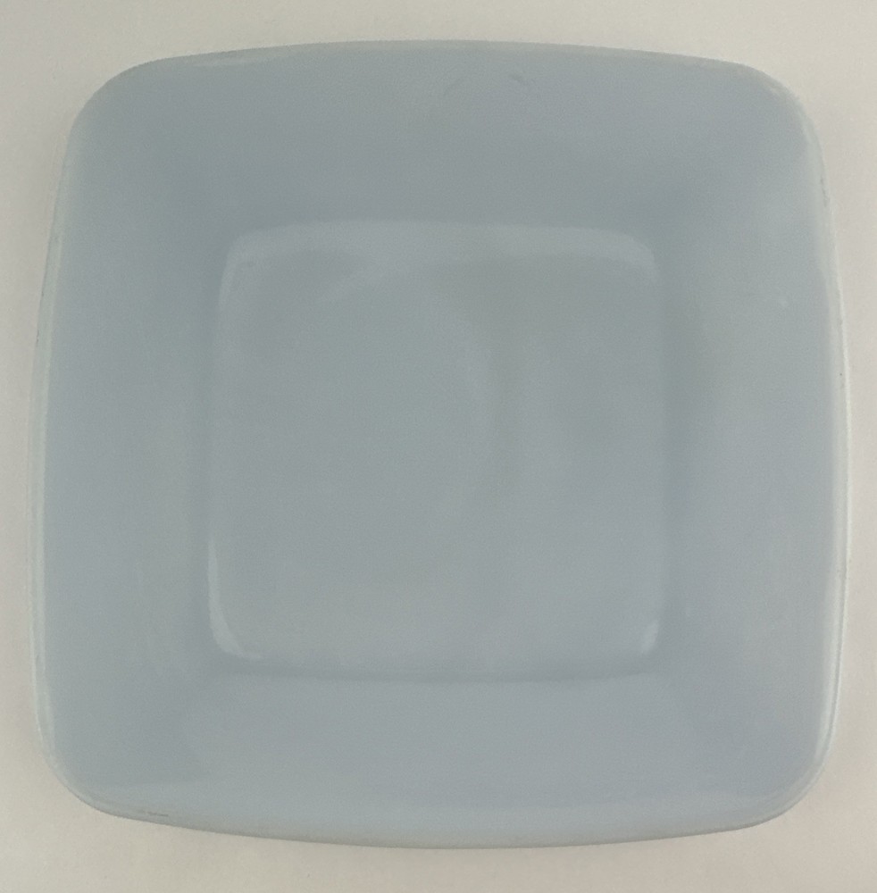 Fire King Charm Azurite Blue Luncheon Plates 8.25” Vintage EUC Square