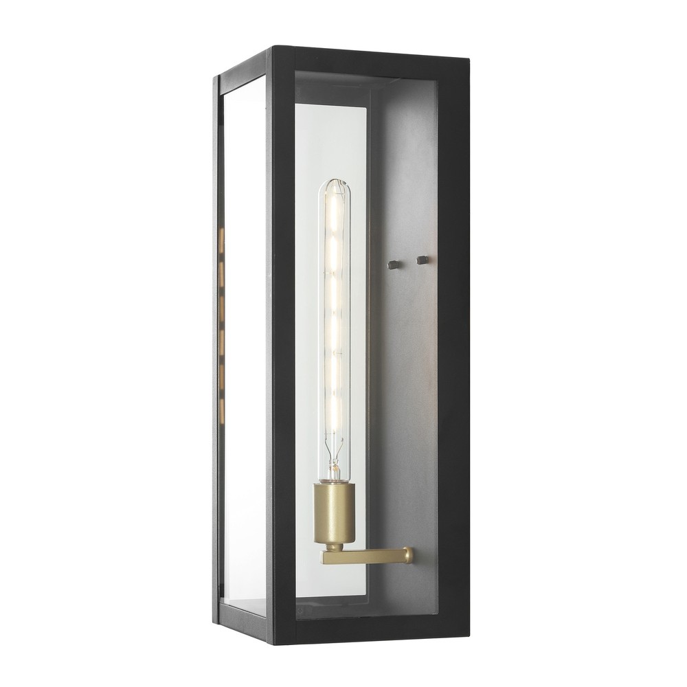 Industrial 1-Light Iron Glass LED Outdoor Lantern by By