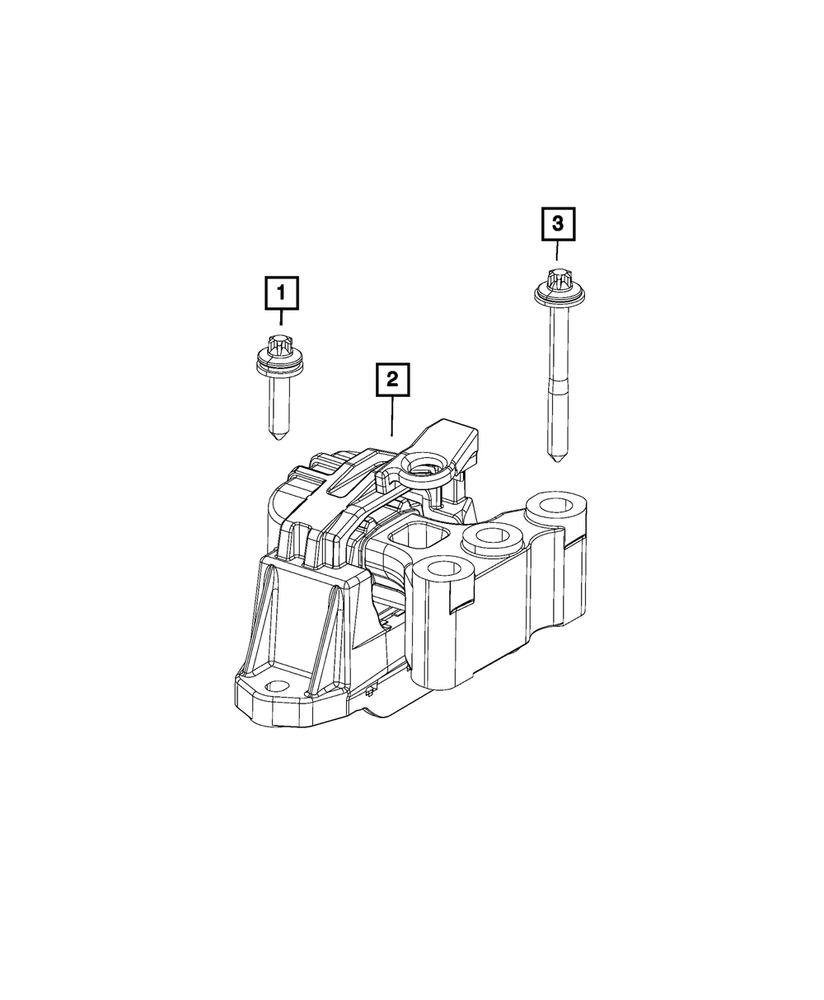 Genuine Mopar Engine Mount Isolator Engine Mount 68400622AA