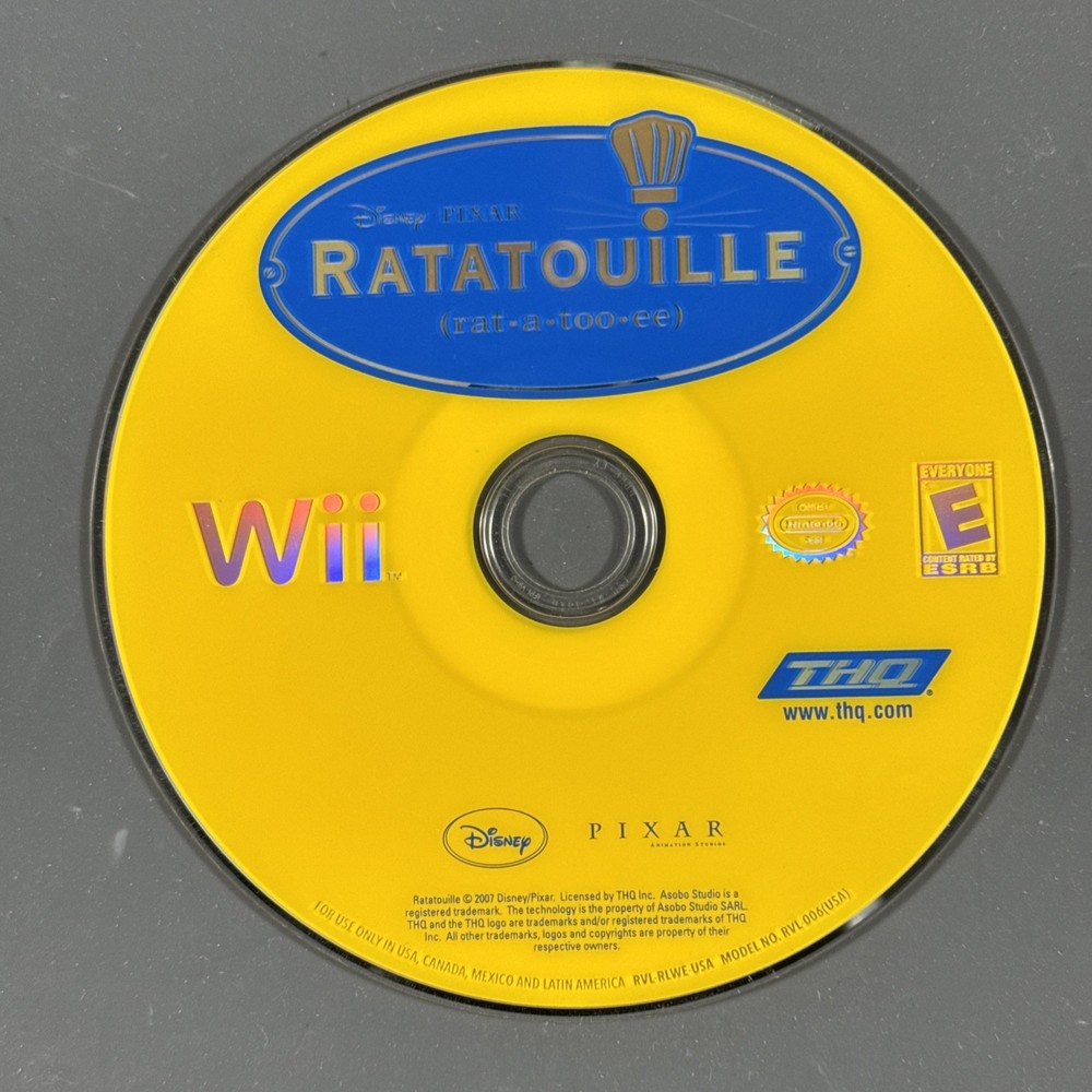 Ratatouille Nintendo Wii Game Disc Only Tested