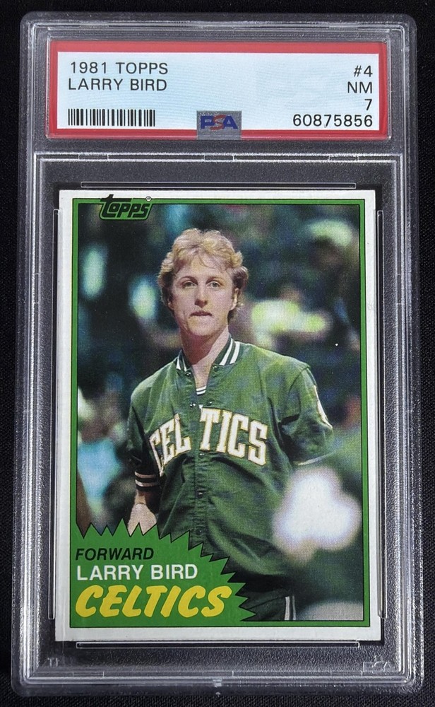 1981-82 Topps Larry Bird #4 Celtics PSA 7