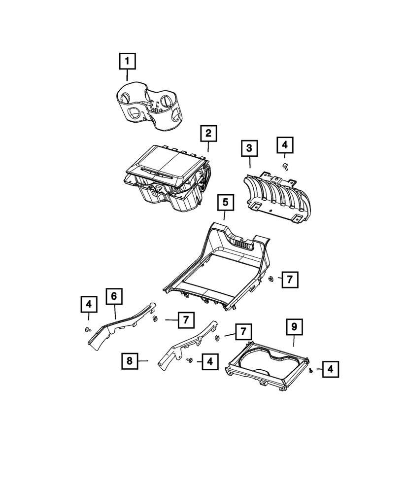 Genuine Mopar Cup Holder Liner 68541929AA