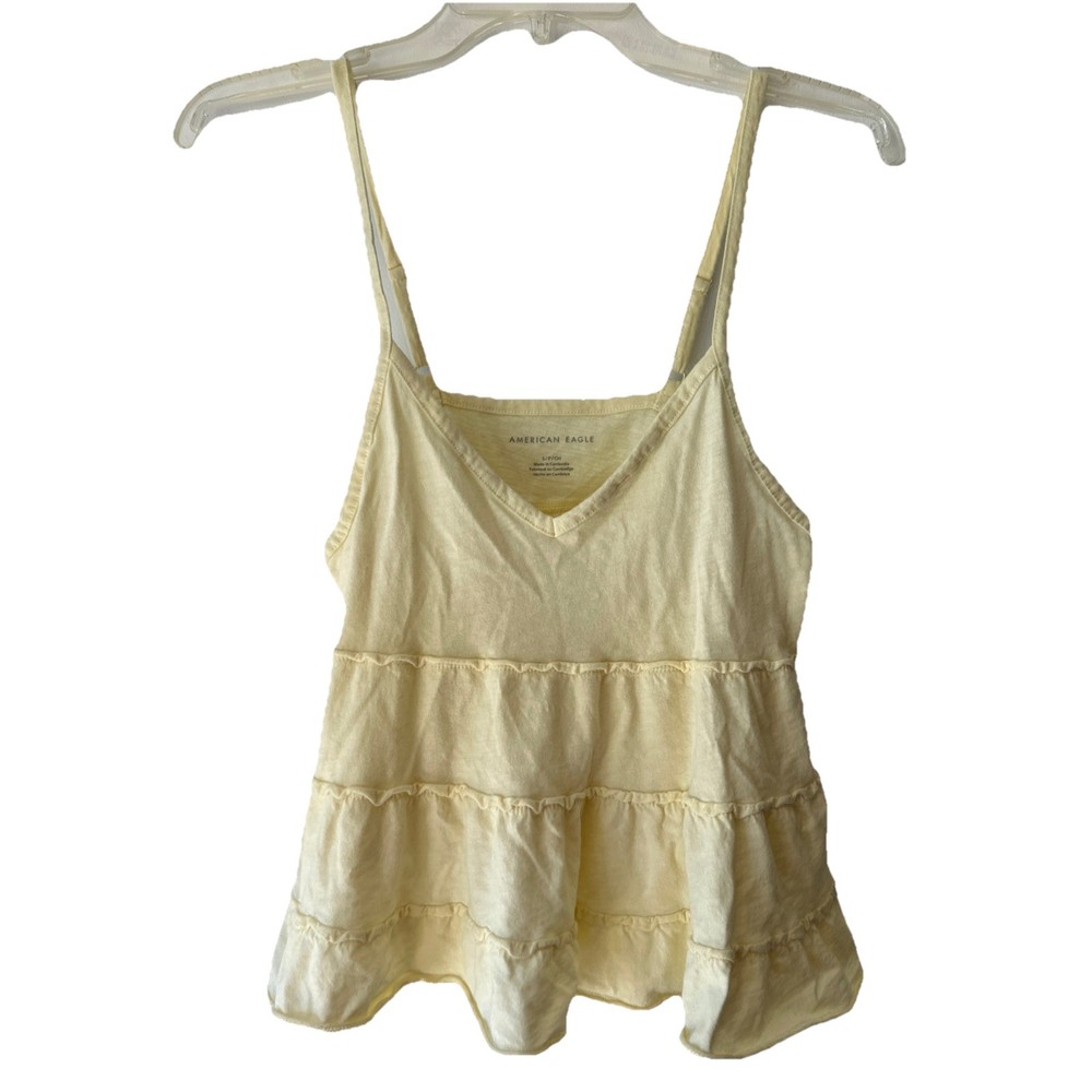 American Eagle Yellow Tank Top Women’s Size S