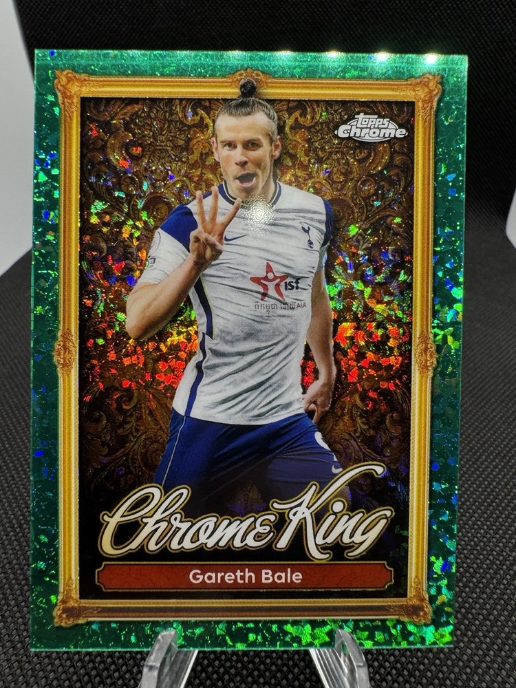 2026 Topps Premier League- CK 18 Chrome King Gareth Bale Emerald Parallel SSP