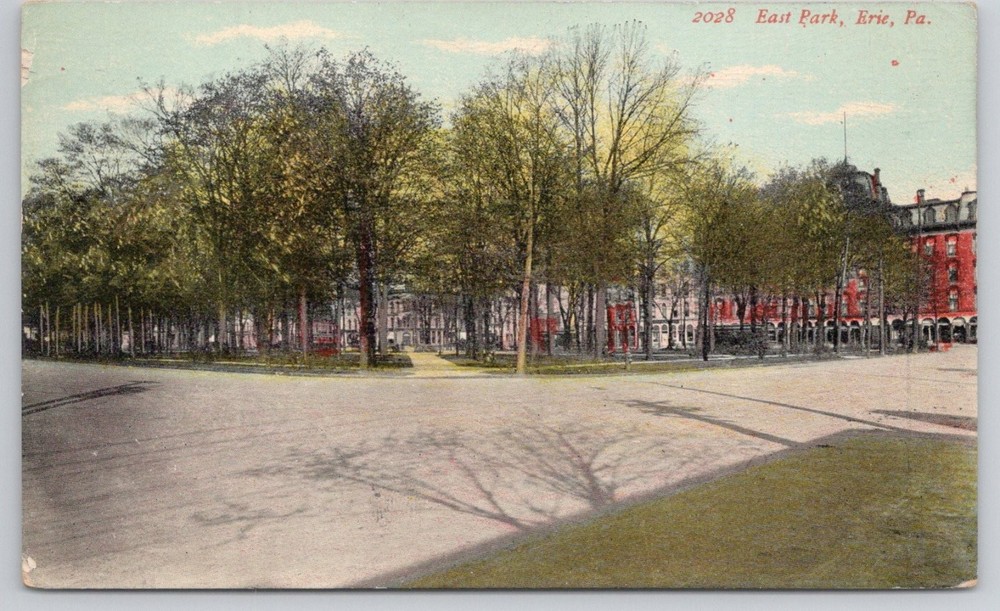 Vintage 1913 East Park Erie PA Postcard Perry's Victory Centennial