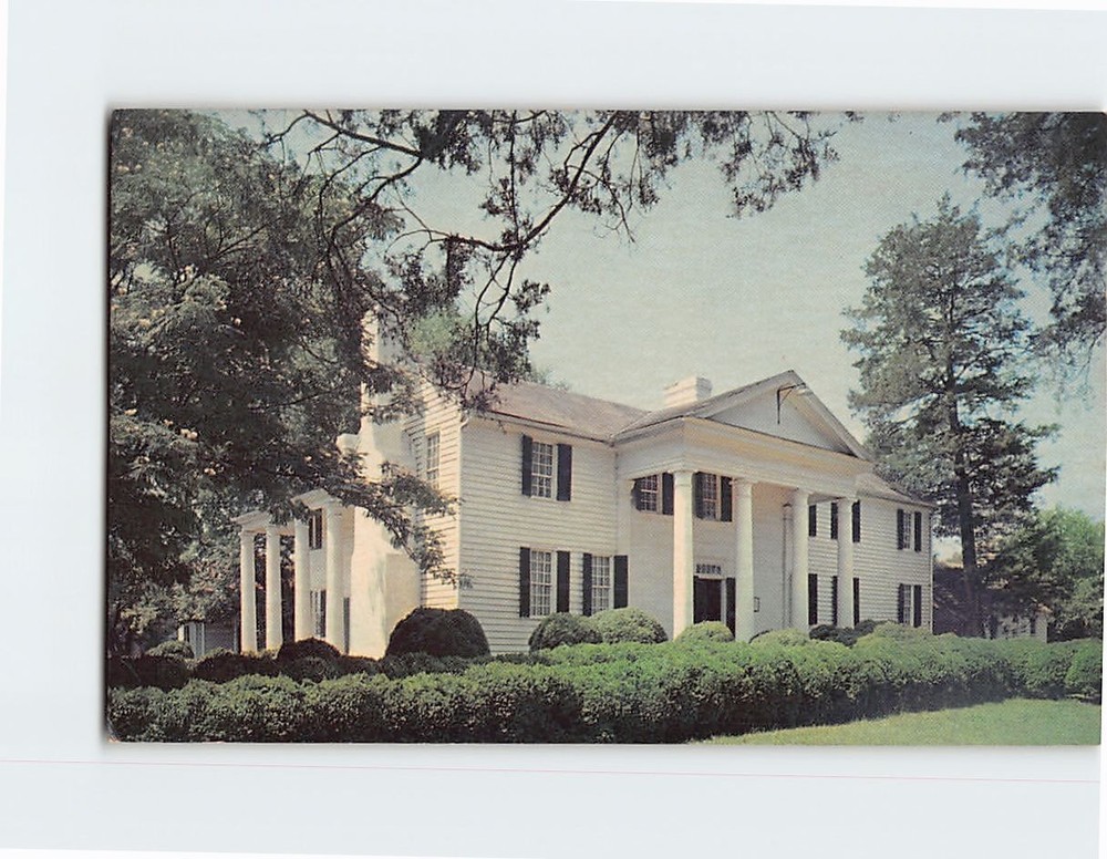 Postcard The Home Of John C. Calhoun (Fort Hill), Clemson, South Carolina