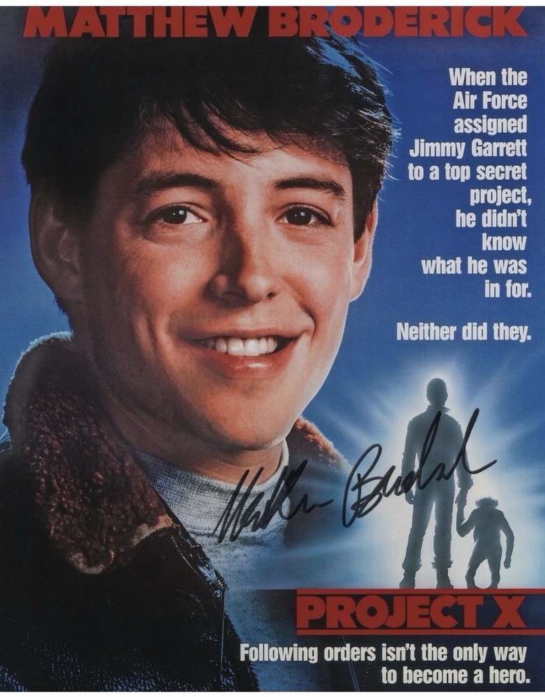 Matthew Broderick Project X Original 10x8 Autographed Photo & CoA