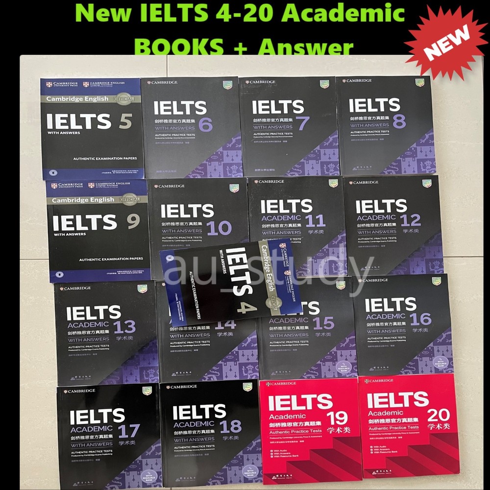 2026 AU NEW Cambridge Selection of IELTS 4-20 Academic/General Book+ Answer Key
