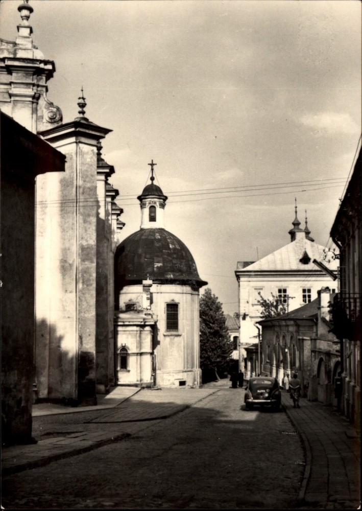 RPPC Przemysl Ulica Katedralna vintage postcard a227