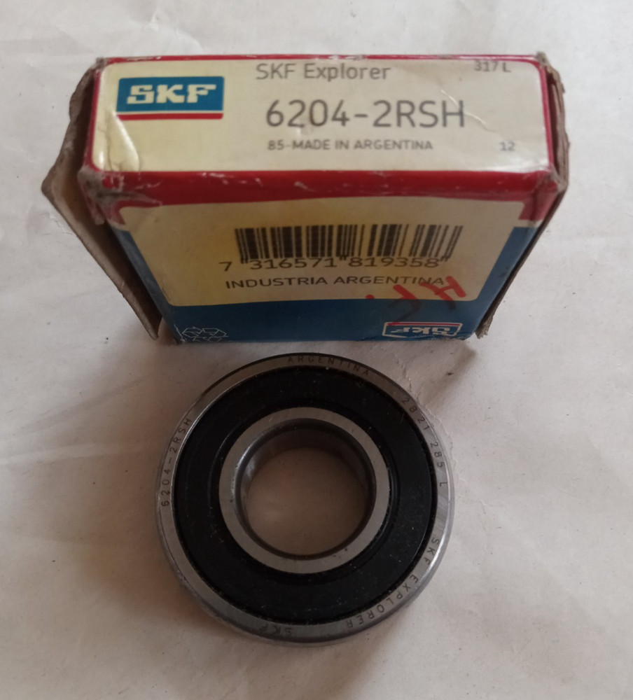 SKF 6204 2RSH  DEEP GROOVE BALL BEARING, RUBBER SEALED 20x47x14 mm