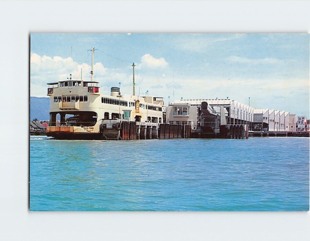 Postcard Pennang Butterworth Ferry Service George Town Malaysia
