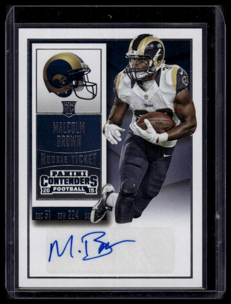 2015 Panini Contenders #178 Malcolm Brown Rookie Auto RC,AU