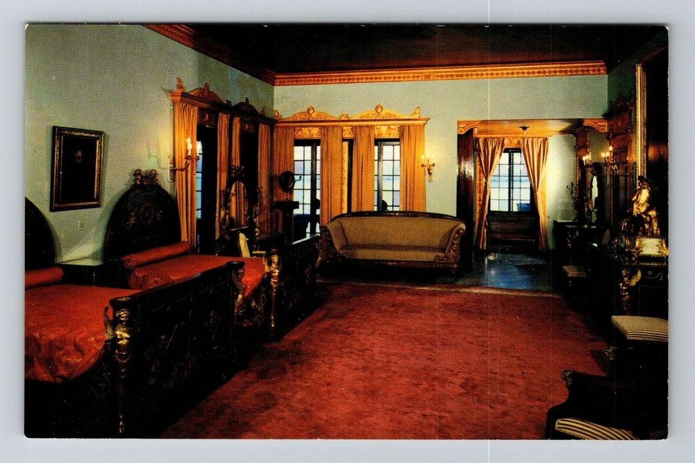 Sarasota FL-Florida, John Ringling's Bedroom, Vintage Postcard