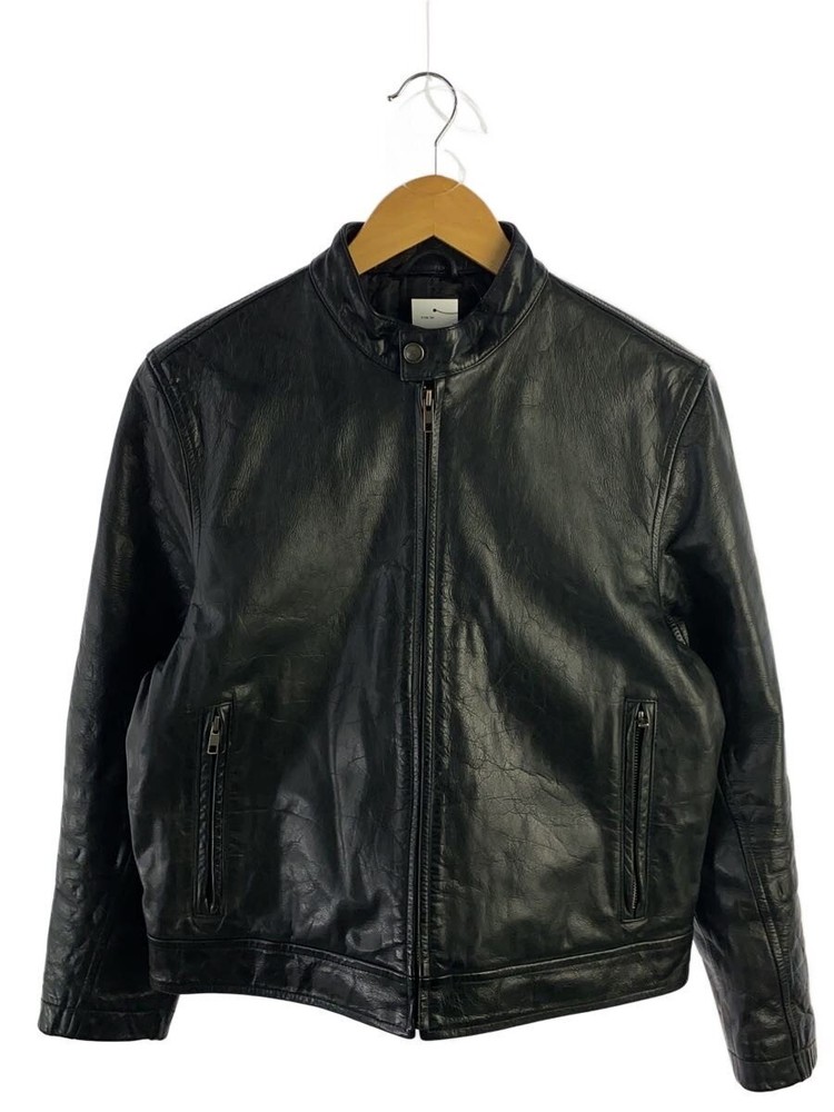Single Rider Jacket/-/Leather/Blk 3499
