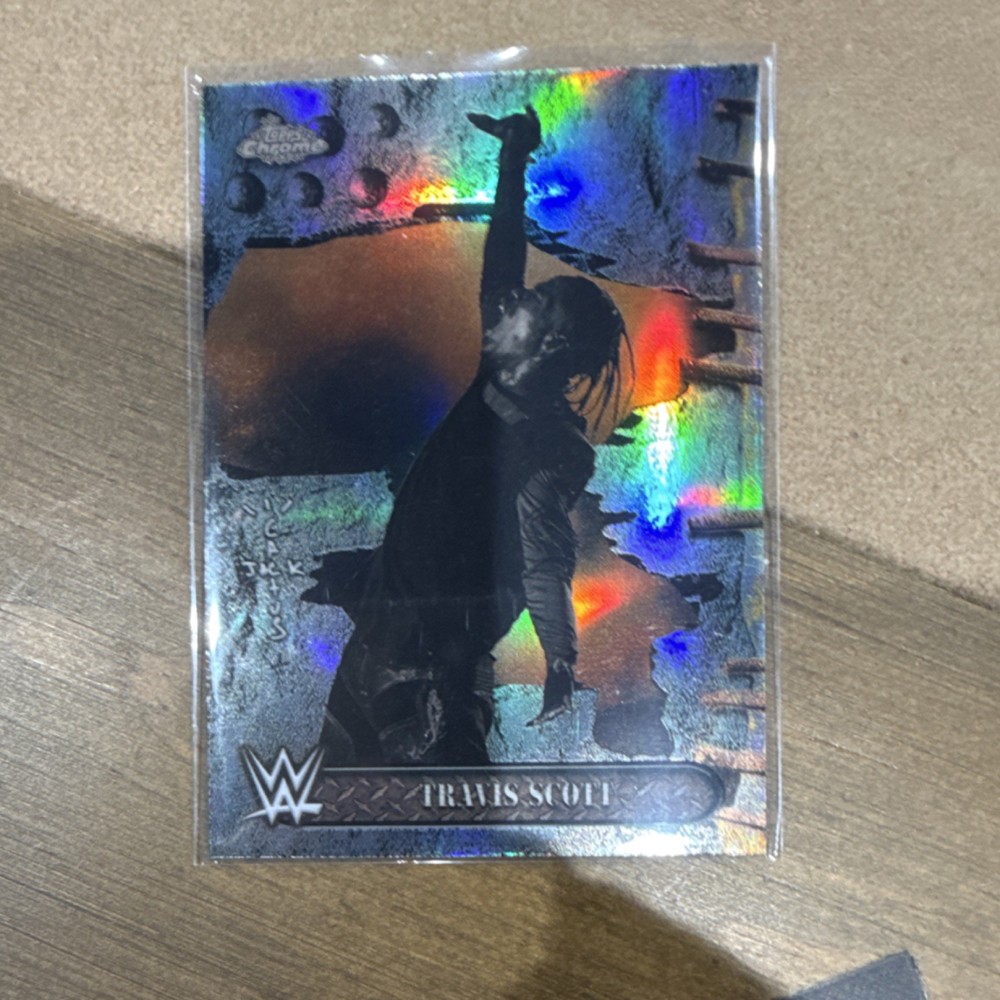 2025 Topps Chrome WWE X Cactus Jack Travis Scott Refractor #100