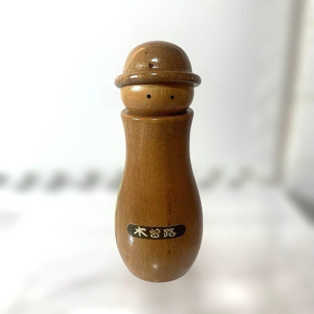 Kisoji Wooden Kokeshi Toothpick Holder Practical Tabletop Accessory