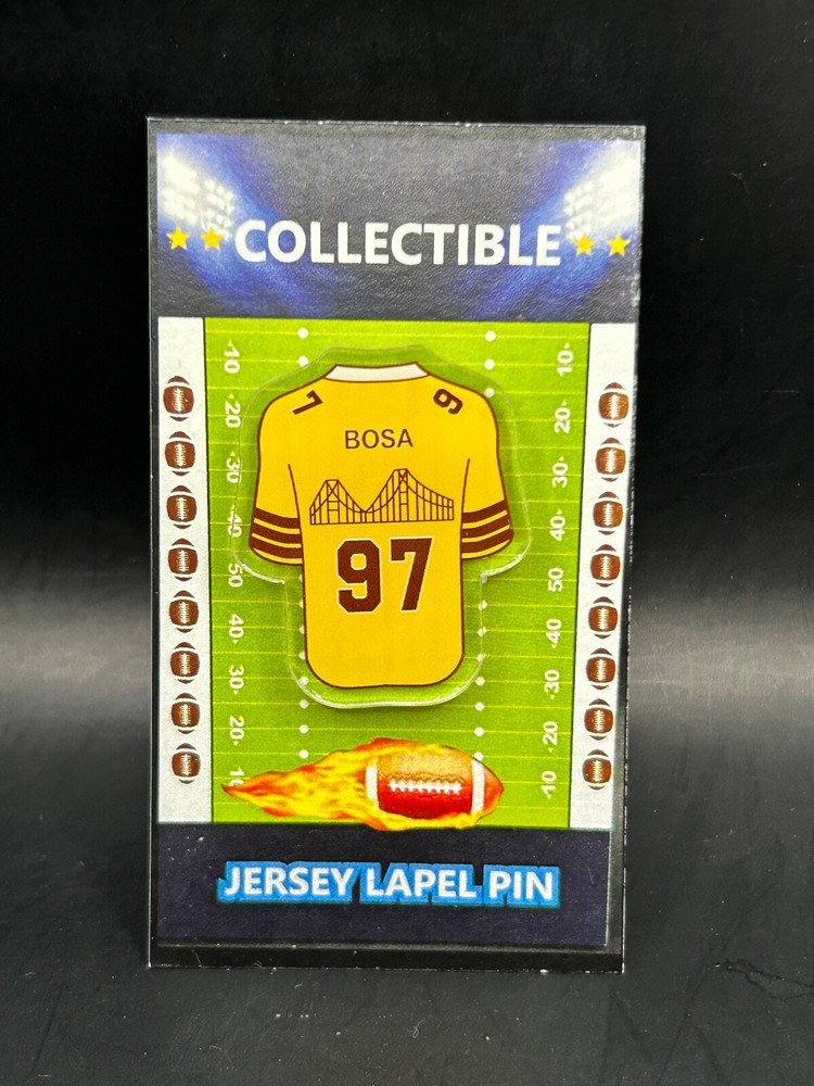 San Francisco 49ers Nick Bosa Jersey Lapel Pin - Golden Gate Collection