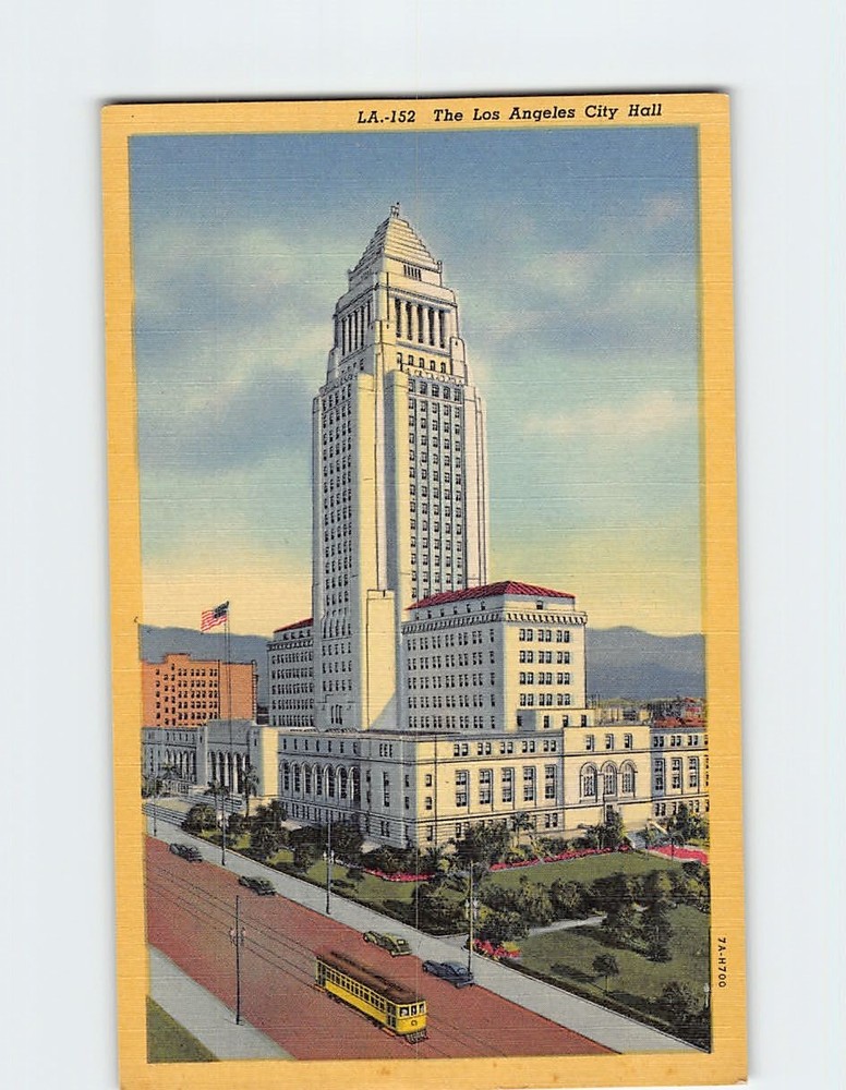 Postcard Los Angeles City Hall California USA