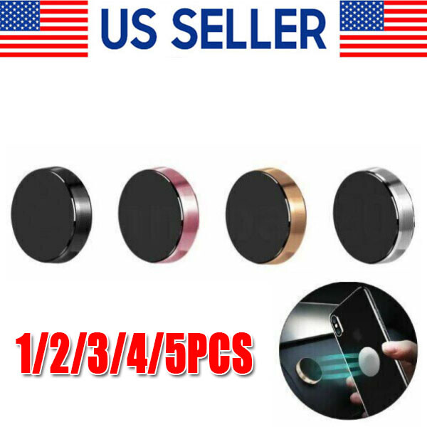 1-5 Pack Universal Magnetic Car Phone Mount Stick-On Dashboard Holder  