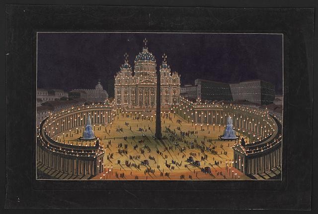 St. Peter's Basilica and the Piazza San Pietro, Vatican City, Rome