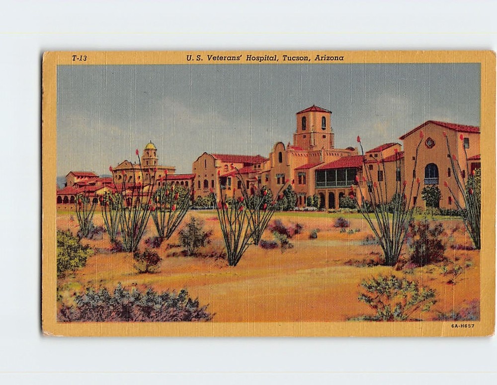 Postcard US Veterans' Hospital Tucson Arizona USA