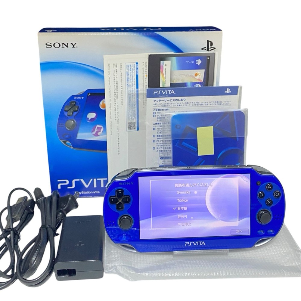 Sony PSVita PCH-1000  Sapphire Blue Near Mint  Form Japan