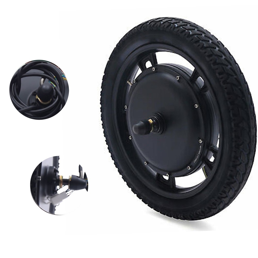 Kit de conversión de bicicleta eléctrica de rueda delantera de 16 pulgadas motor de bicicleta eléctrica de 1000 W 48 V