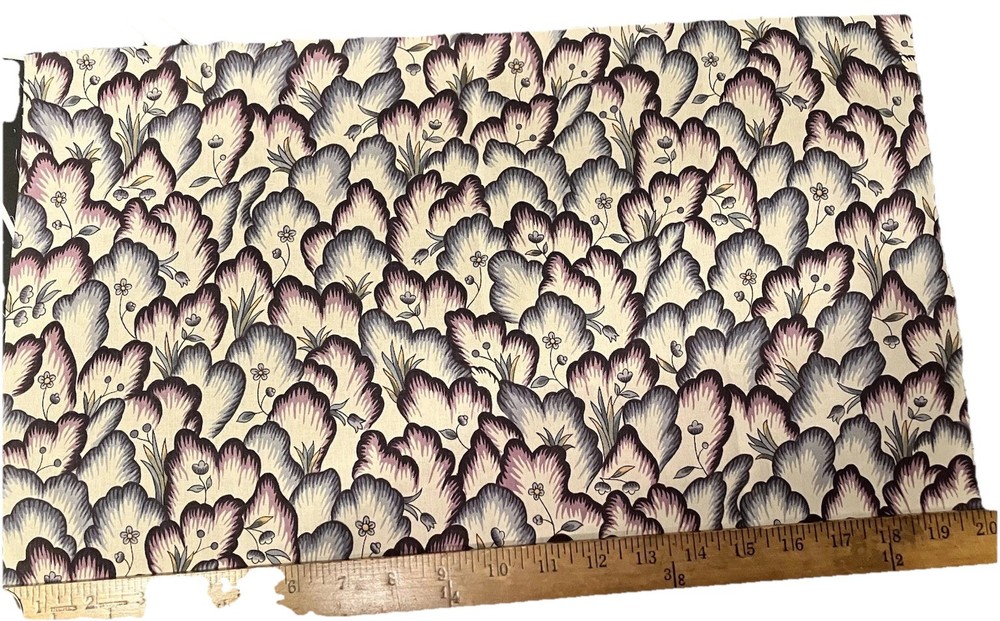 Pierre Frey Champbellay Floral Fabric Remnant, 12”x20”