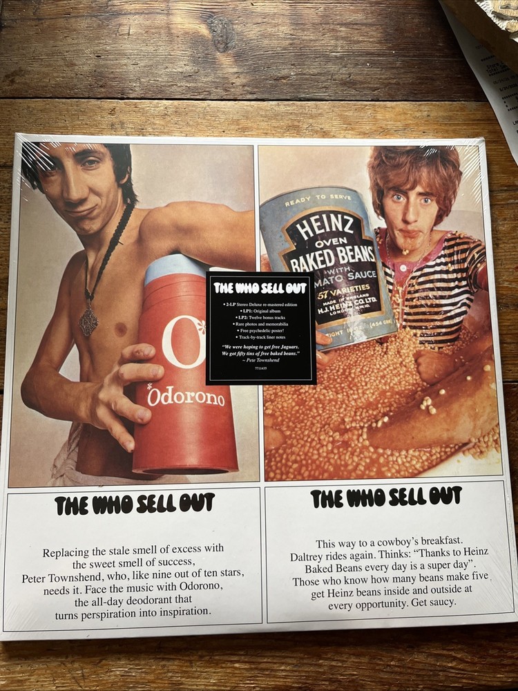 THE WHO SELL OUT 2 LP Deluxe Vinyl REMASTERED poster Mint Psych Classic Rock