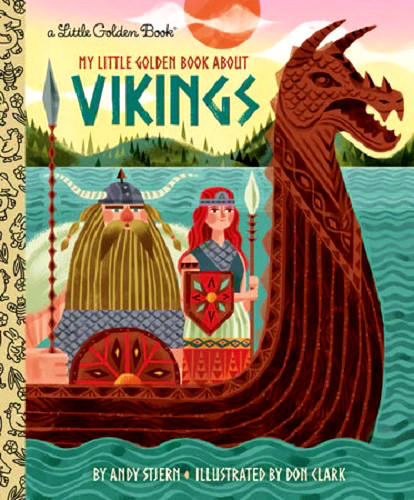 My Little Golden Book about Vikings, NEW Book