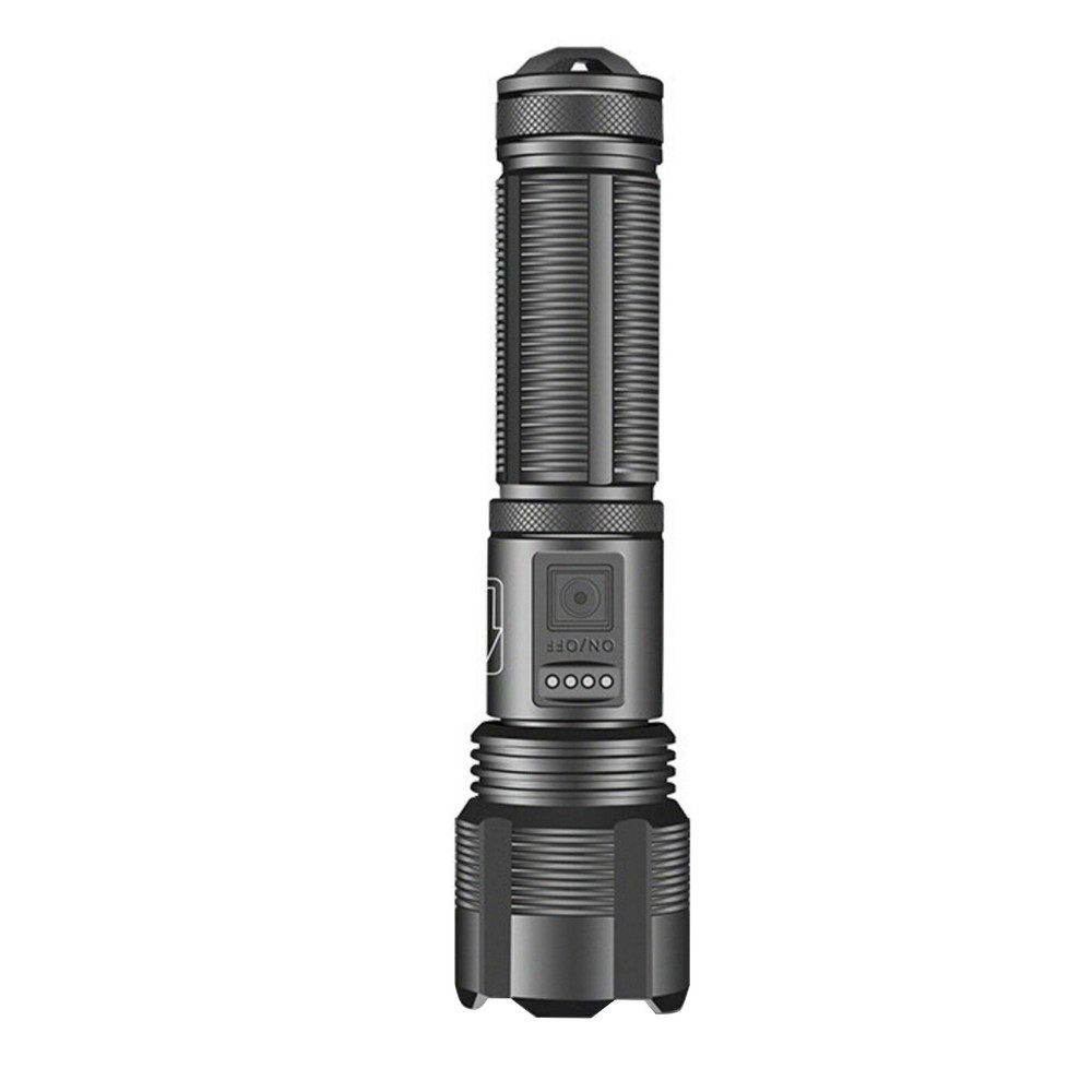 Linterna LED súper brillante recargable 1000 lúmenes zoom táctico retráctil