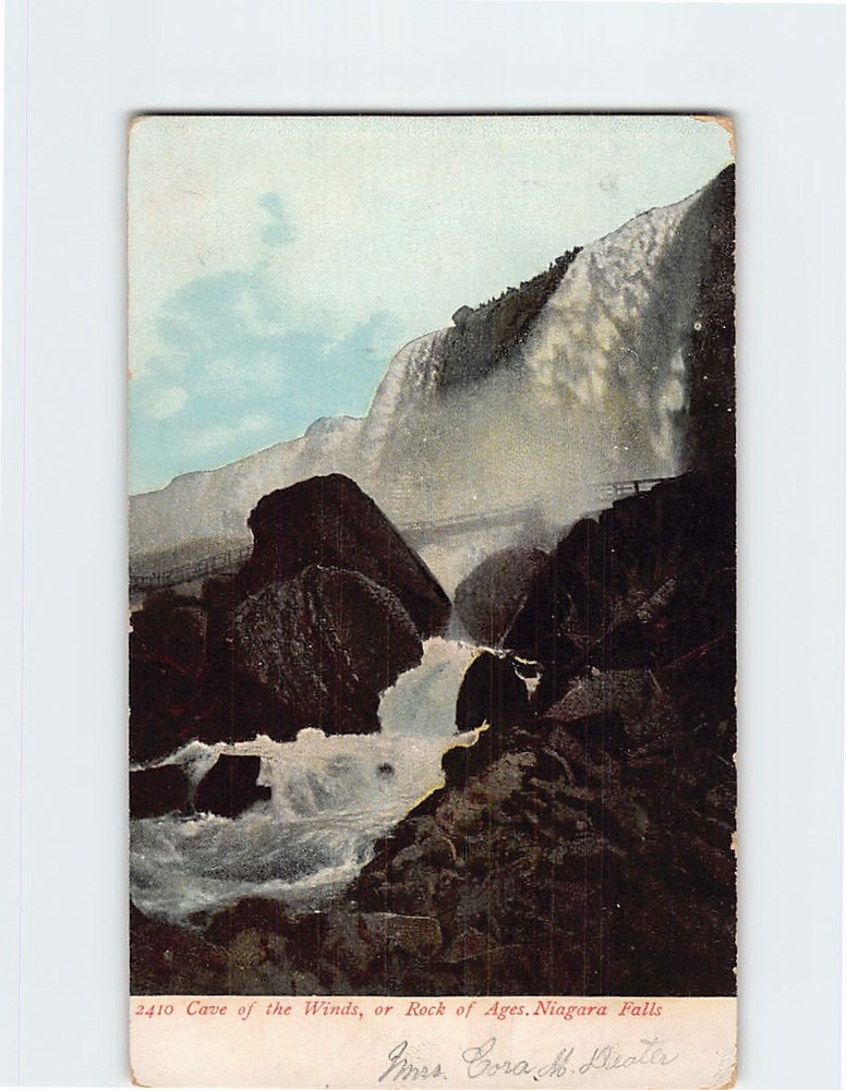 Postcard Cave of the Winds Rock of Ages Niagara Falls New York USA