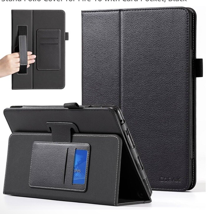 Fire HD 10 Tablet Case - Slim Protective Cover in Black  