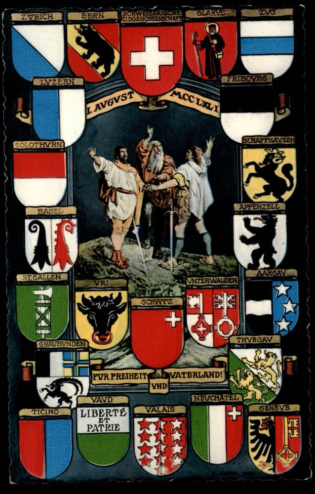 Germany Coats of Arms For Freedom For Fatherland ~ unused postcard sku363