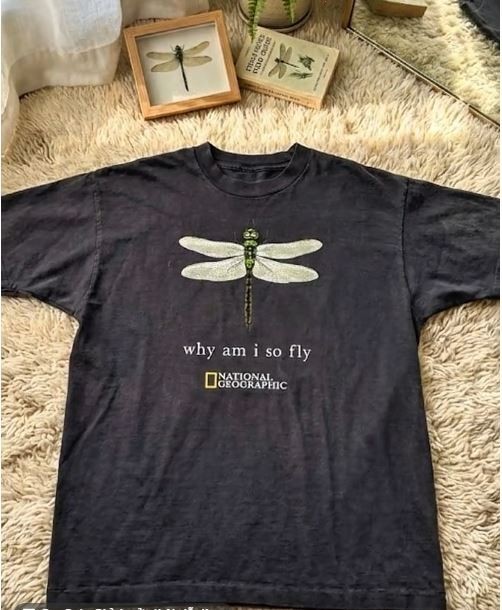 National Geographic Why am I So Fly Dragonfly reprint T-Shirt
